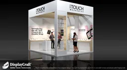 20x20 Perimeter booth design by DisplayCraft